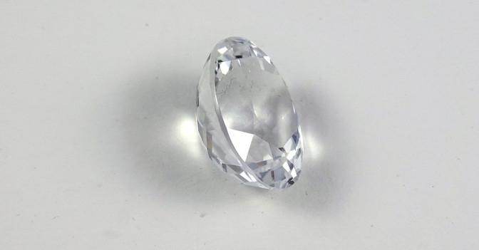 Weißer Topas oval   Weißer Topas oval