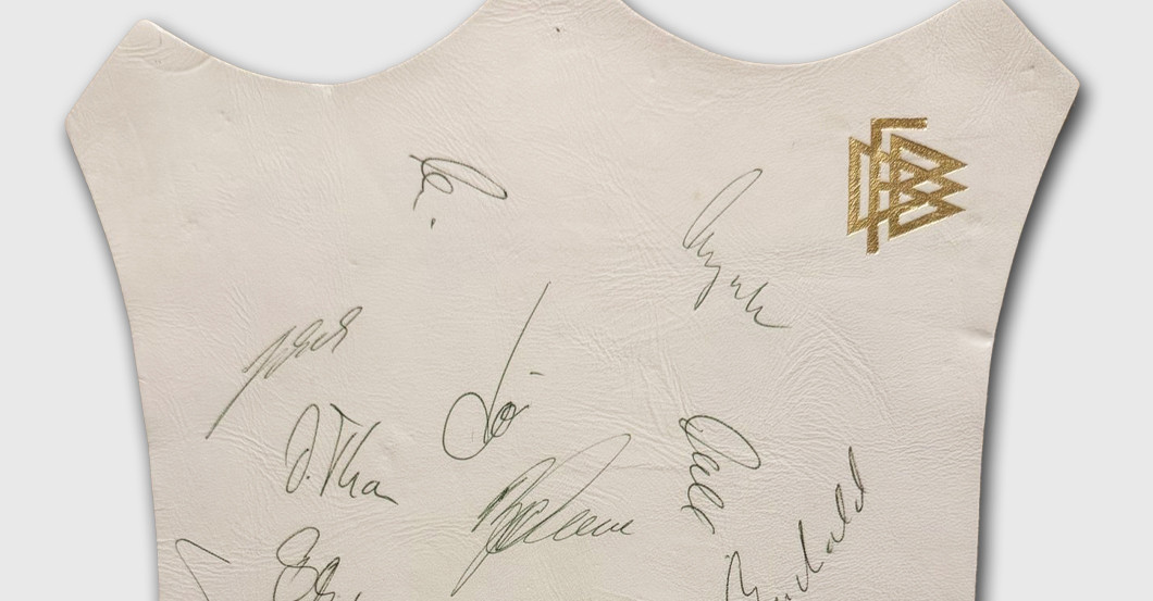  Weißes Autogrammleder  