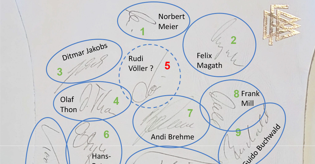  Weißes Autogrammleder  