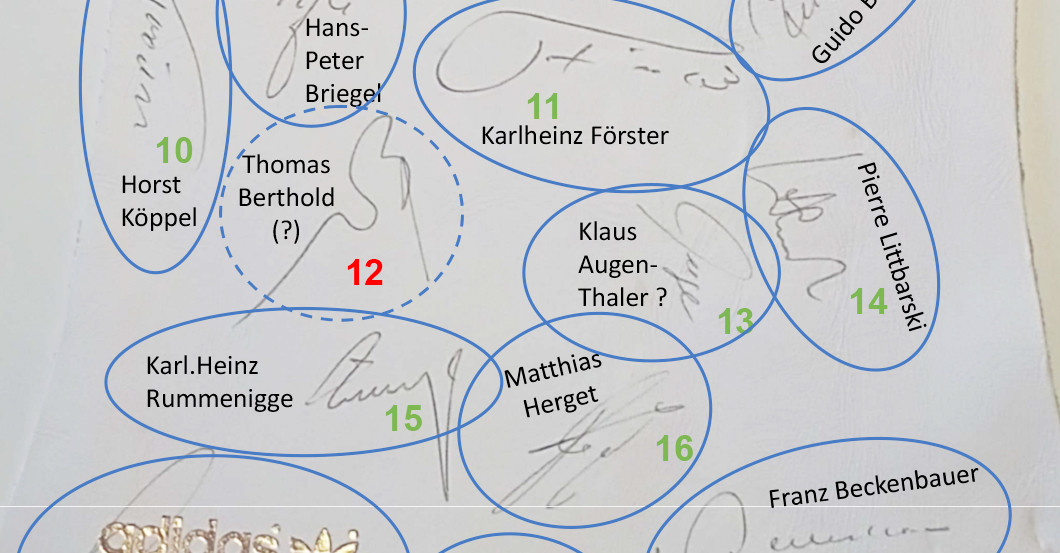 Weißes Autogrammleder  
