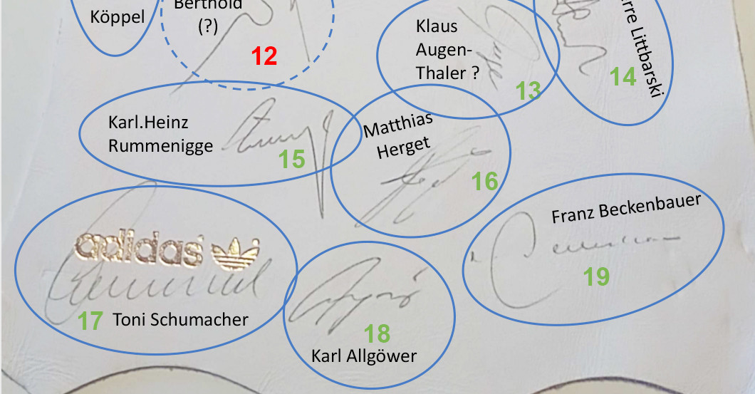  Weißes Autogrammleder  