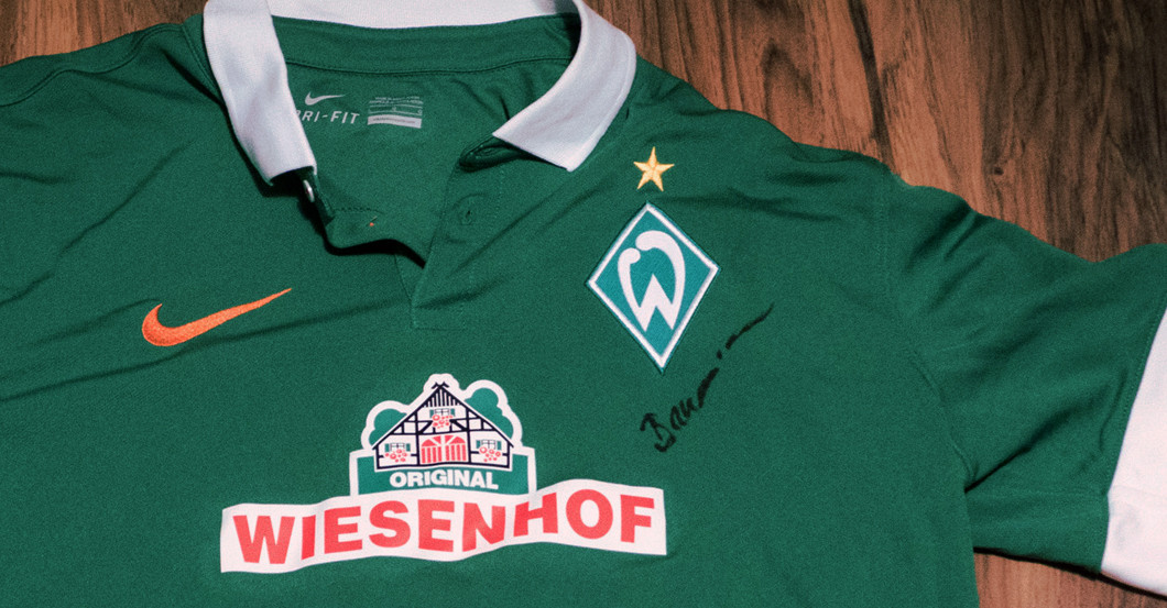 Werder Trikot Baumann   Werder Trikot Baumann