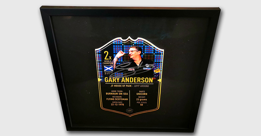 WH Anderson Darts Card   WH Anderson Darts Card