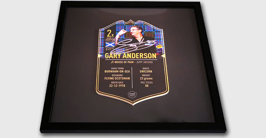 WH Anderson Darts Card   WH Anderson Darts Card