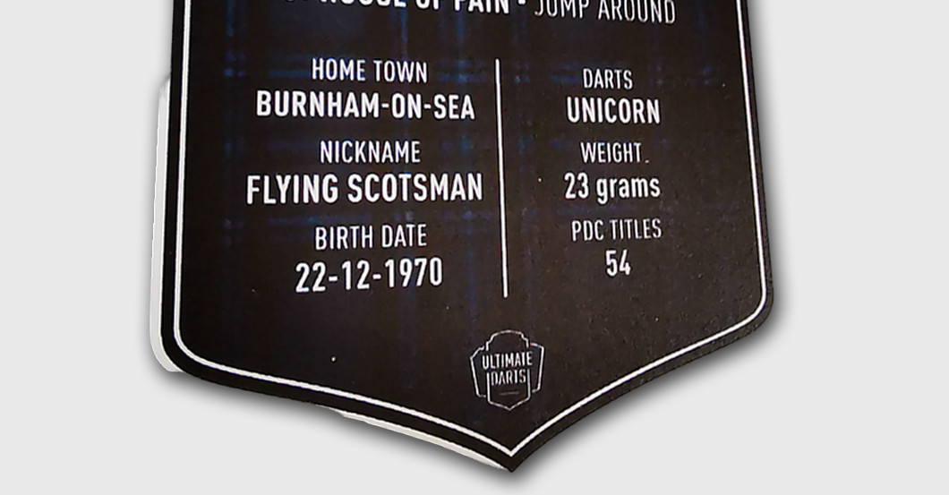 WH Anderson DartsCard   WH Anderson DartsCard