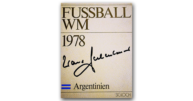 WH Beckenbauer WM-Buch    WH Beckenbauer WM-Buch