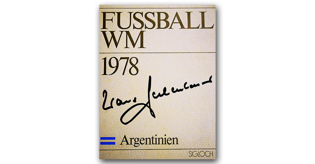  WH Beckenbauer WM-Buch  