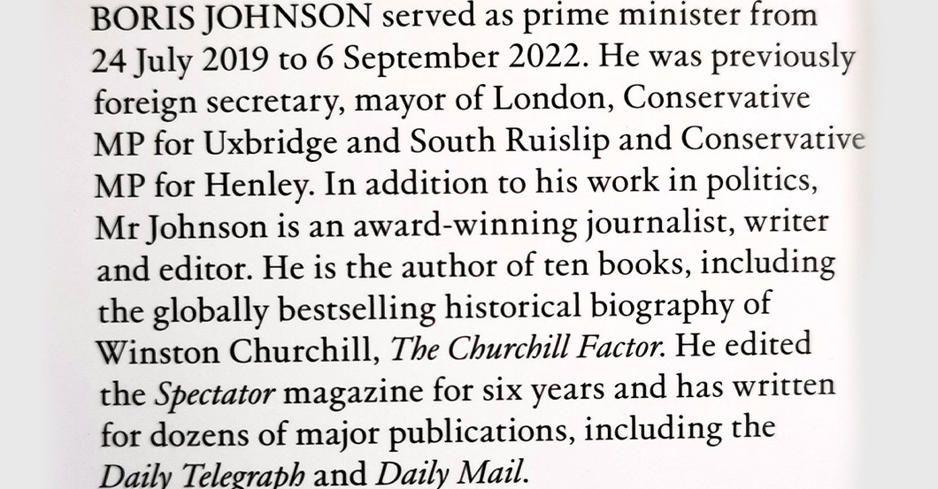 WH Boris Johnson Buch   WH Boris Johnson Buch