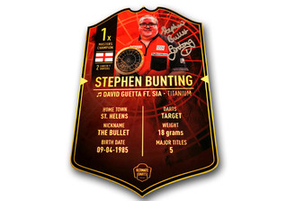  WH Bunting DartsCard 