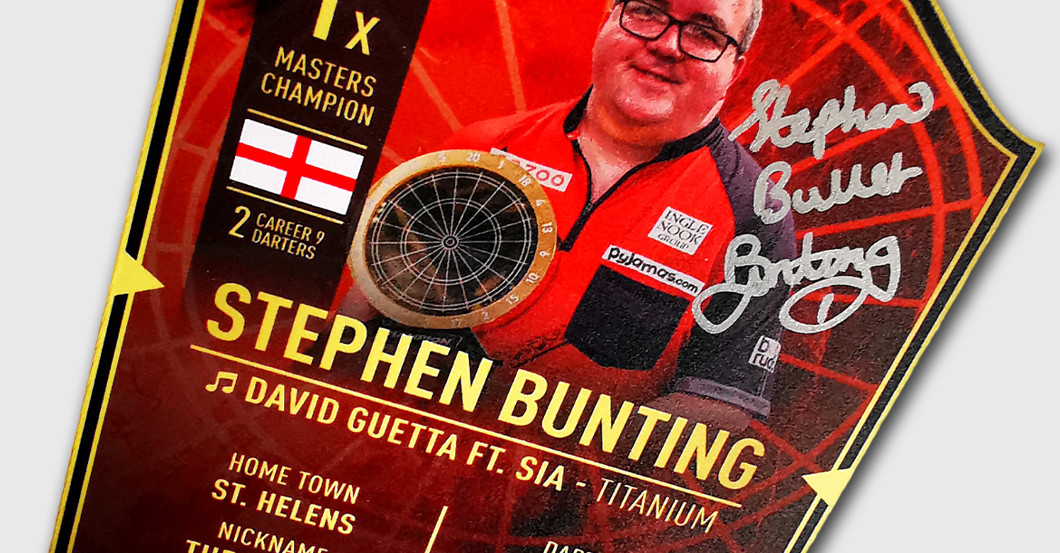  WH Bunting DartsCard 