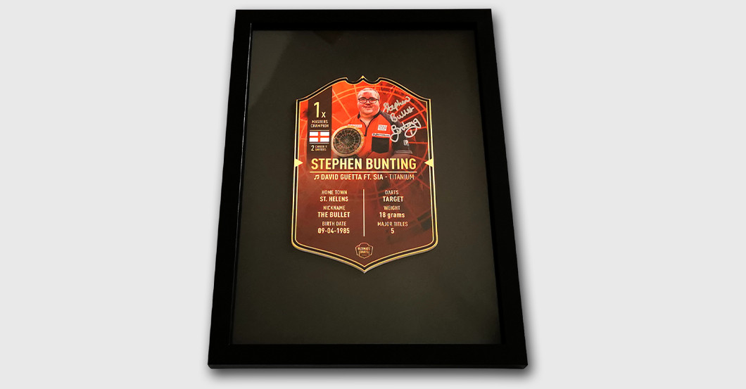  WH Bunting DartsCard 