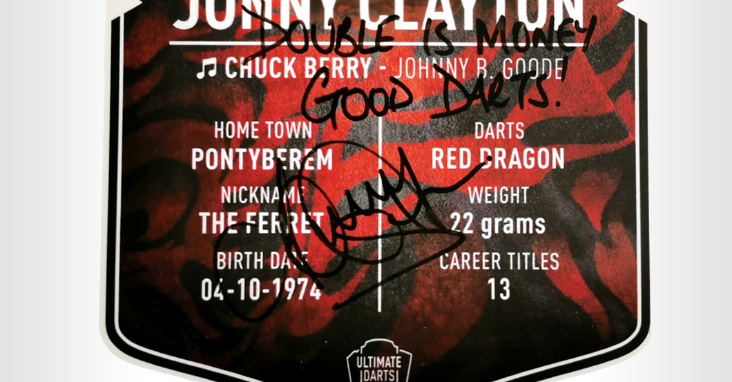 WH Clayton Darts-Card    WH Clayton Darts-Card
