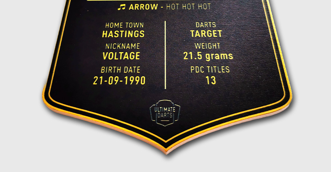 WH Cross Darts Card   WH Cross Darts Card