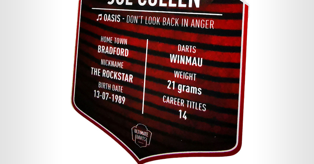 WH Cullen DartsCard   WH Cullen DartsCard