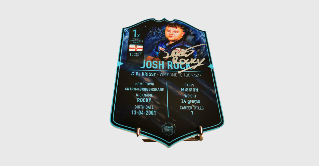  WH Dartscard Rock Gurney 