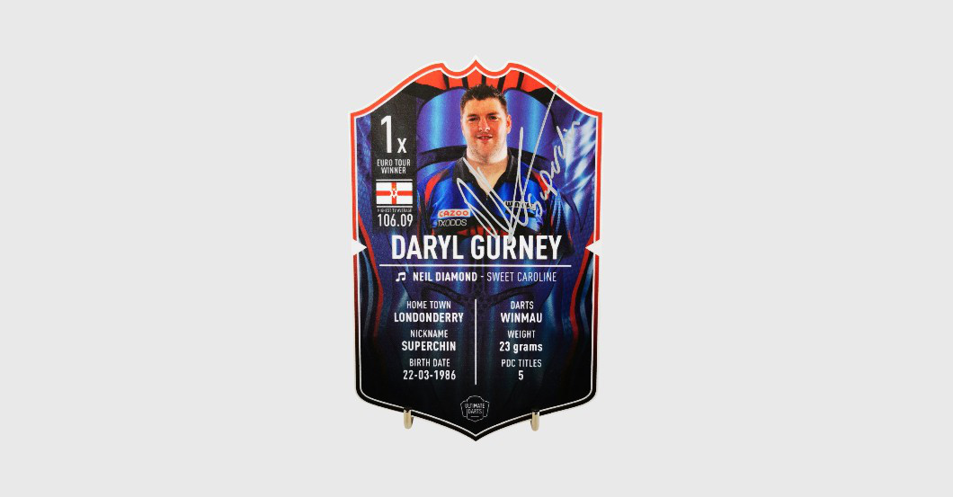  WH Dartscard Rock Gurney 