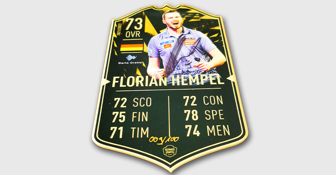  WH Hempel Darts Card 