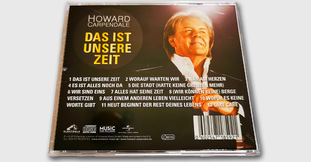  WH Howard Carpendale CD 