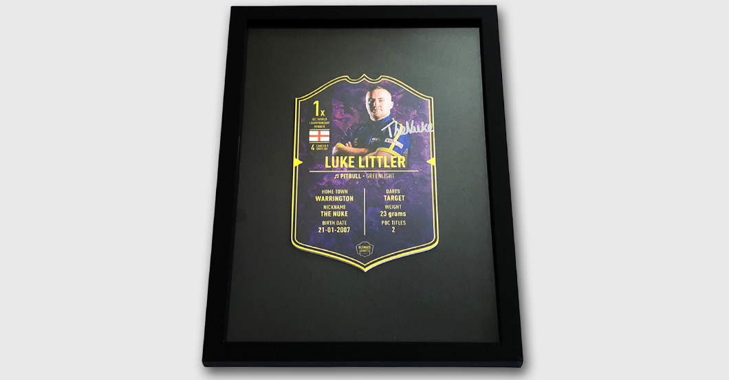 WH Littler Darts Card   WH Littler Darts Card