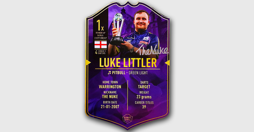 WH Littler Darts Card   WH Littler Darts Card