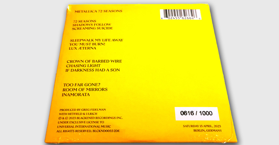 WH Metallica 72 Seasons   WH Metallica 72 Seasons