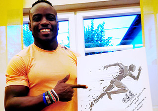  WH Omanyala Leinwand 