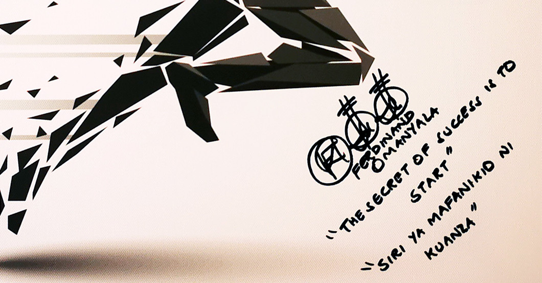  WH Omanyala Leinwand 