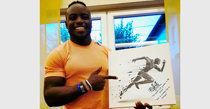  WH Omanyala Leinwand 