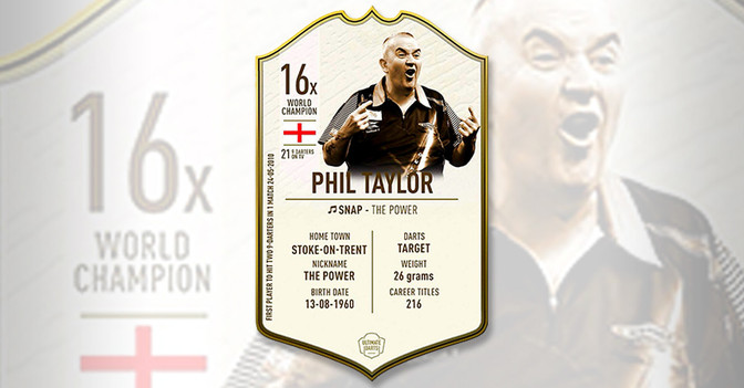  WH Phil Taylor Card 