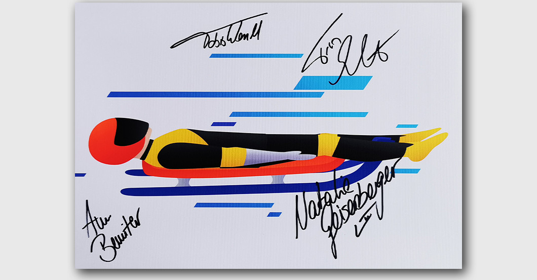 WH Rennrodel Leinwand   WH Rennrodel Leinwand