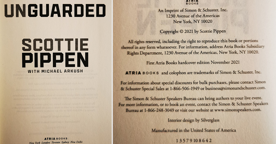 WH Scottie Pippen Buch   WH Scottie Pippen Buch