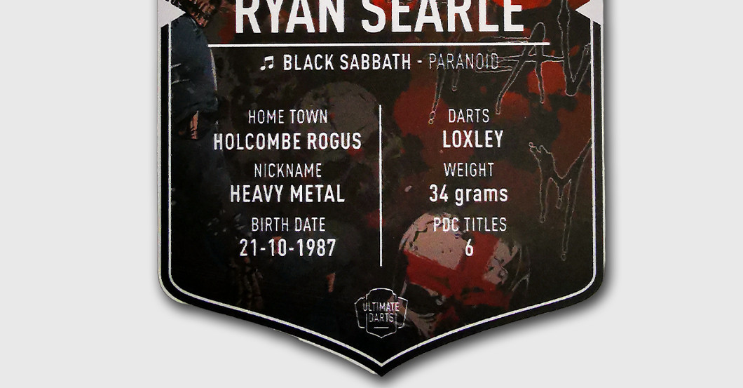 WH Searle DartsCard   WH Searle DartsCard