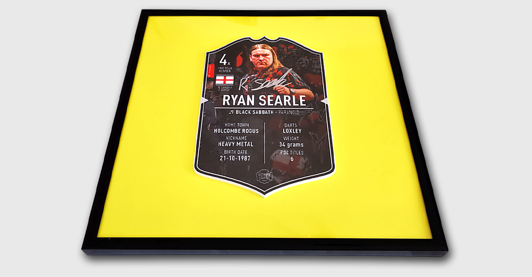 WH Searle DartsCard   WH Searle DartsCard