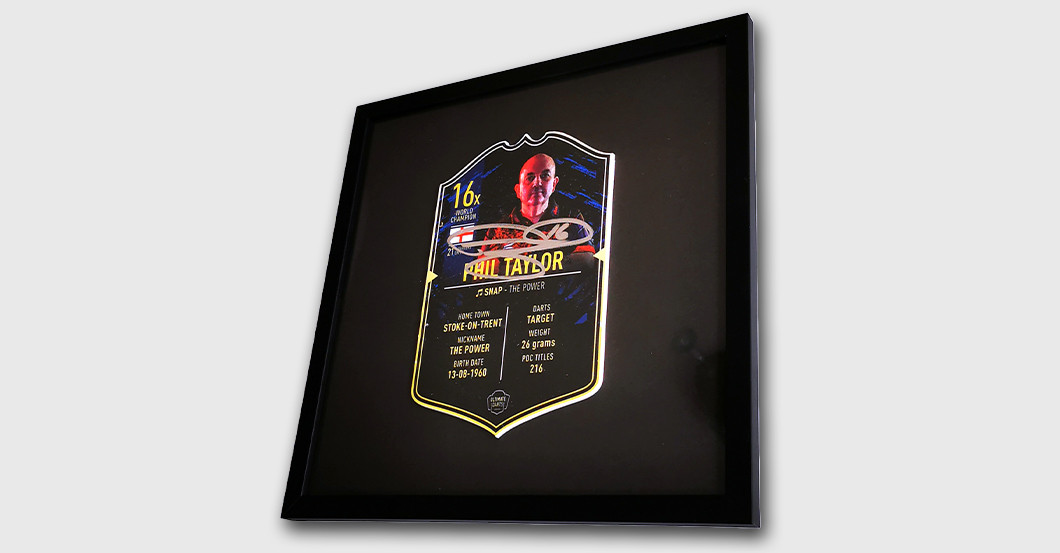 WH Taylor Darts Card   WH Taylor Darts Card