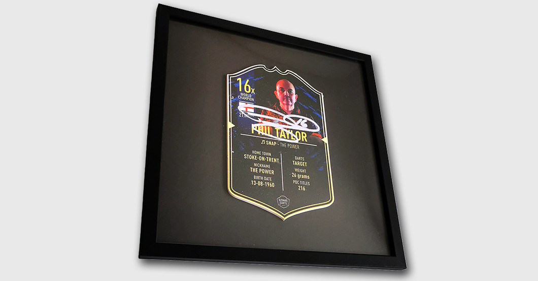 WH Taylor Darts Card   WH Taylor Darts Card