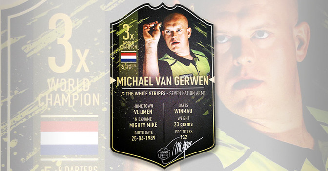  WH van Gerwen Card 