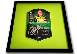  WH van Gerwen Darts Card 