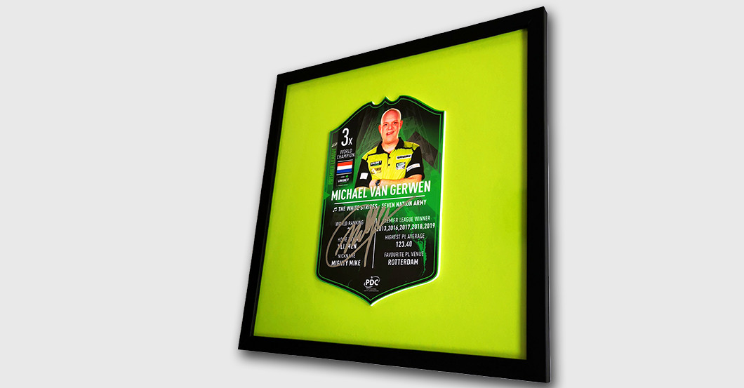 WH van Gerwen Darts Card   WH van Gerwen Darts Card