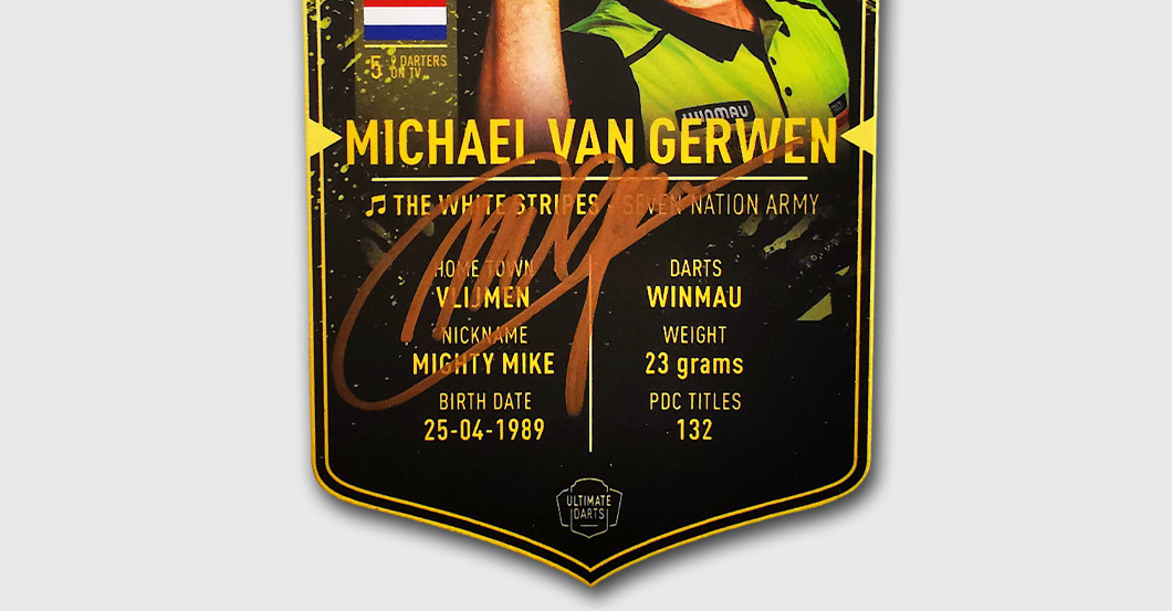 WH van Gerwen PlayerCard   WH van Gerwen PlayerCard