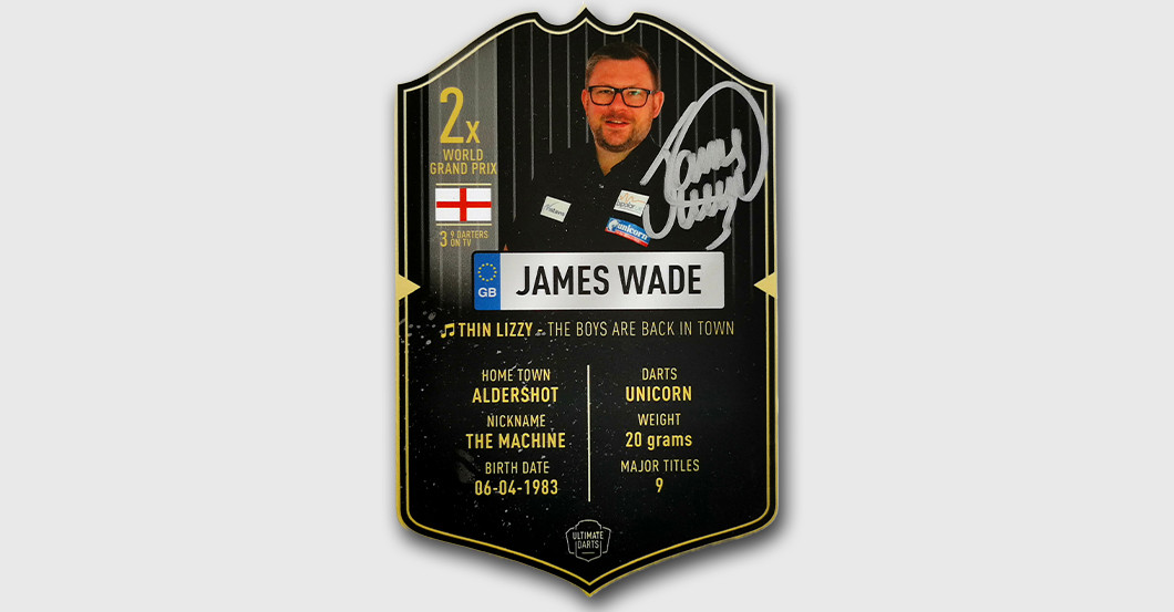 WH Wade Darts Card   WH Wade Darts Card