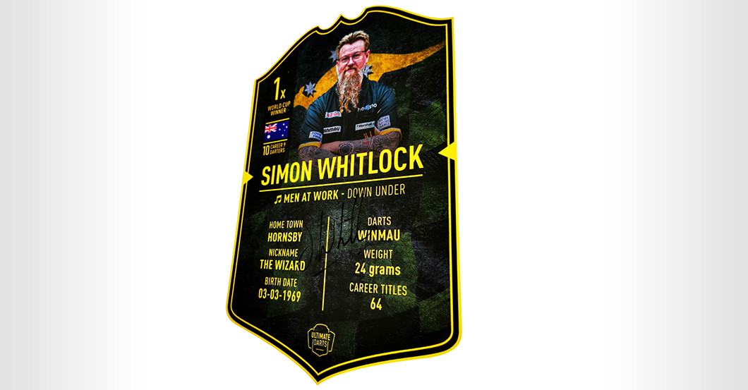 WH Whitlock Darts-Card    WH Whitlock Darts-Card
