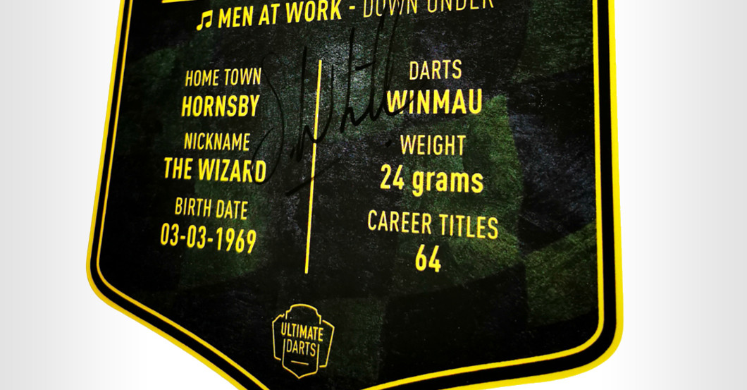 WH Whitlock Darts-Card    WH Whitlock Darts-Card