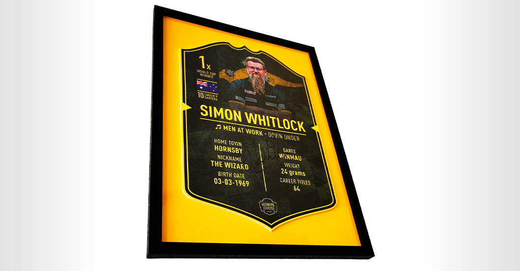 WH Whitlock Darts-Card    WH Whitlock Darts-Card