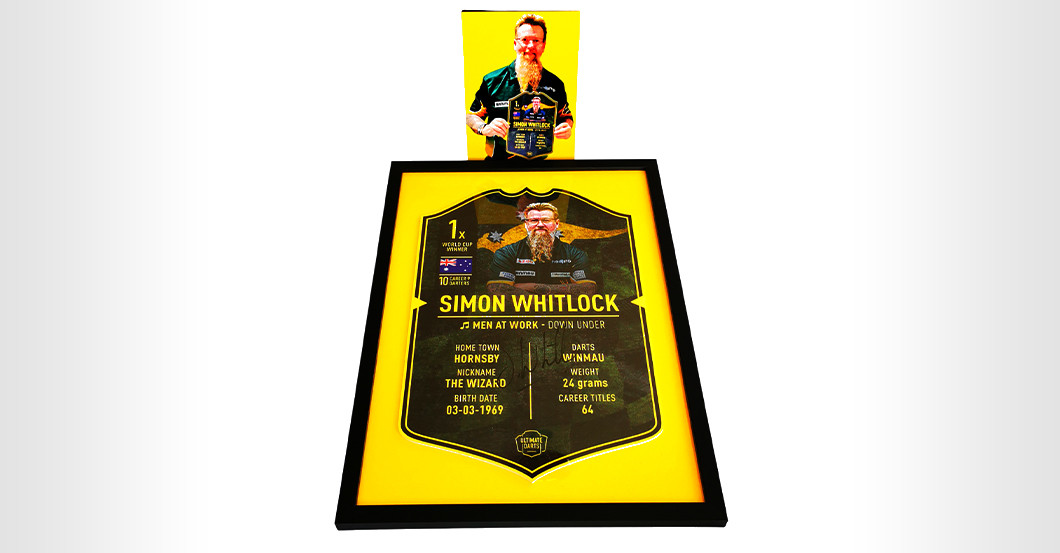 WH Whitlock Darts-Card    WH Whitlock Darts-Card