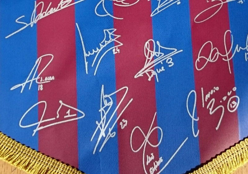  Wimpel des FC Barcelona 