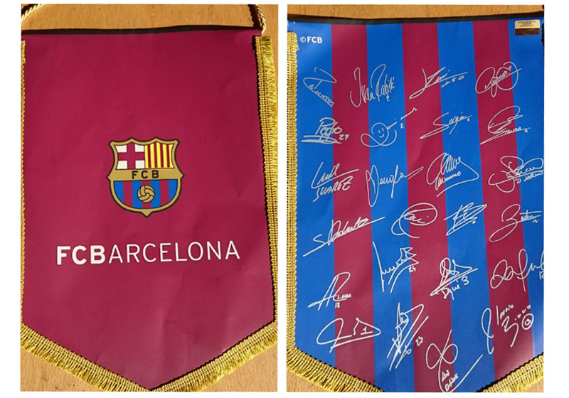  Wimpel des FC Barcelona 