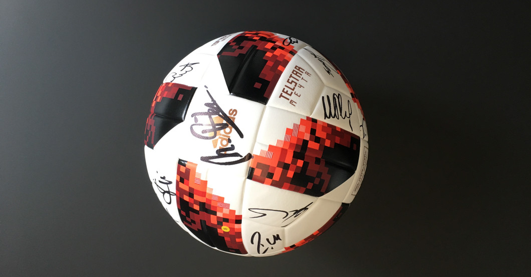  WM 2018 Ball signiert 2 
