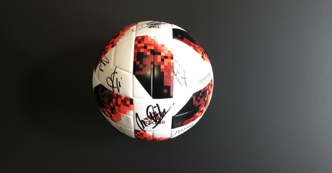  WM 2018 Ball signiert 3 