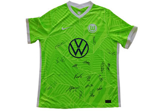  Wolfsburg Trikot teamsig 