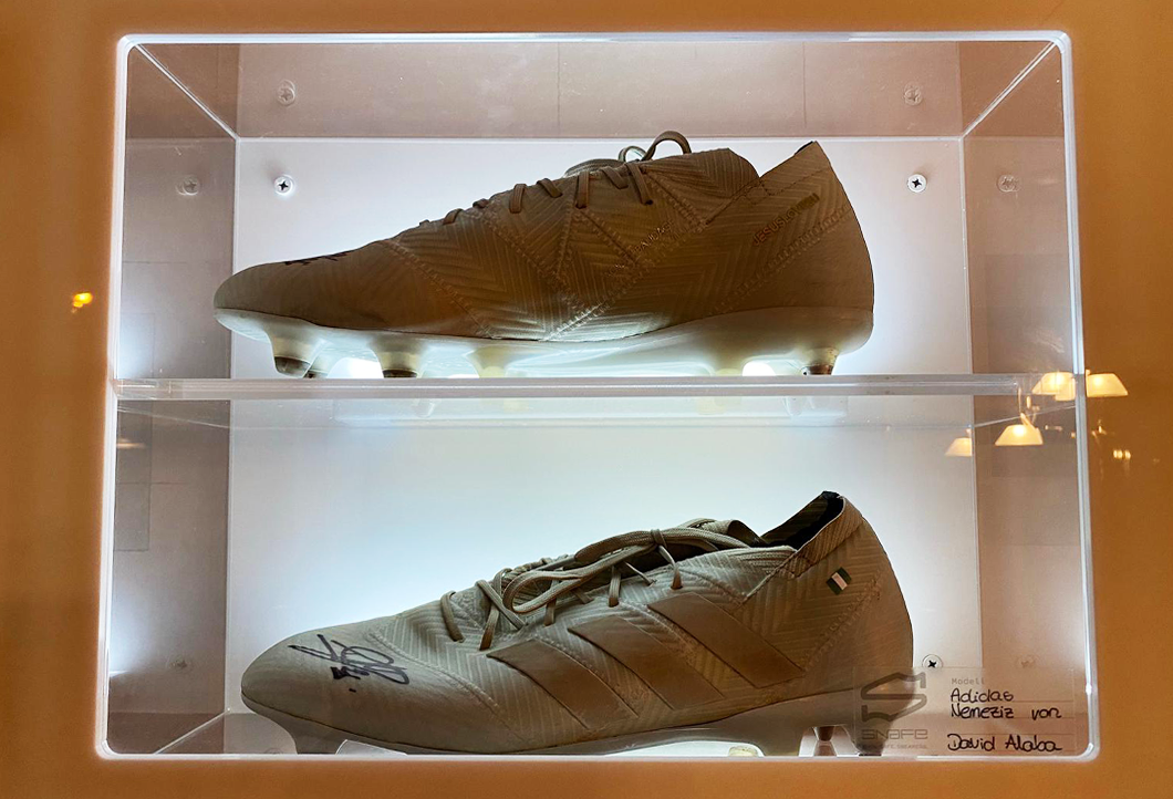 Alaba-Schuhe erhalten einen Ehrenplatz Alaba-Schuhe erhalten einen Ehrenplatz